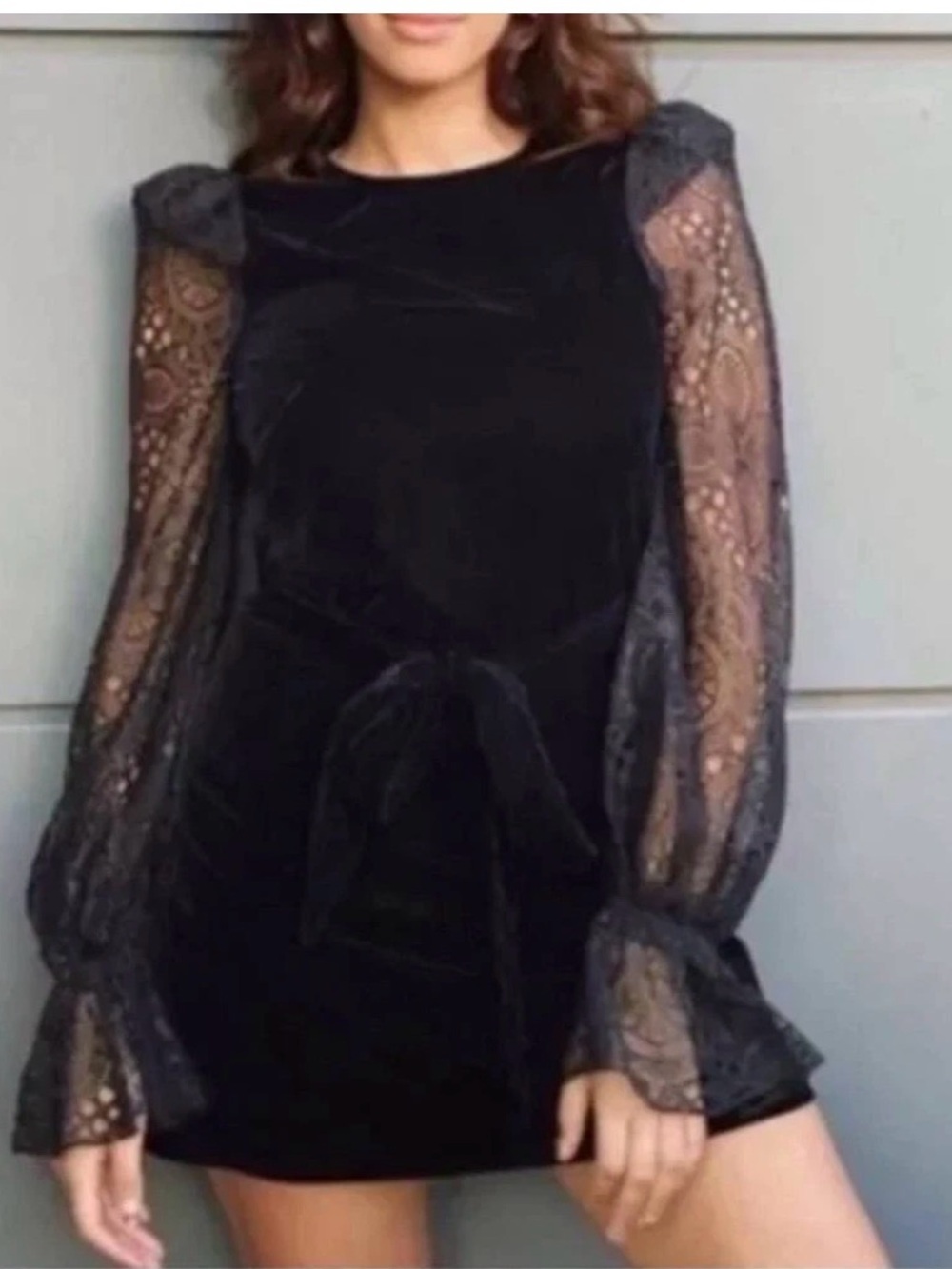 Nwt Vampires Wife X H&M  Neo Gothic Velvet lace Dress